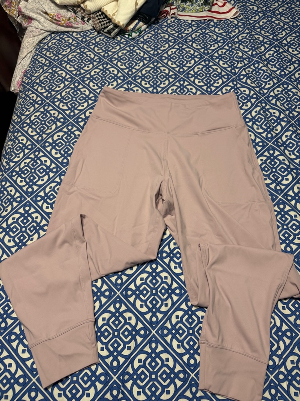 Light Mauve High-Waist Pocket Leggings